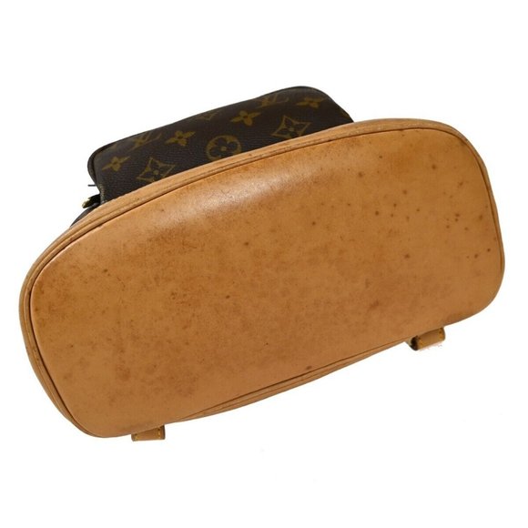 LOUIS VUITTON Montsouris MM Backpack Bag Monogram Leather Brown - Picture 11 of 16